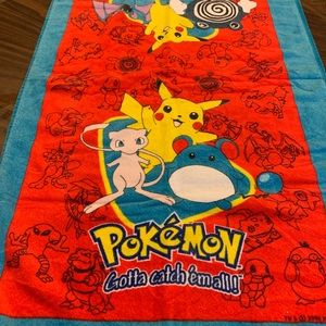 Vintage Pokémon towel circa 2000